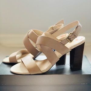 Nude Block Heels
